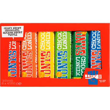 Tony's Chocolonely 6 Stuks