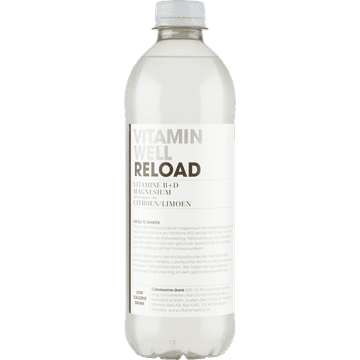 Vitamin Well Reload Vitamine B+D Magnesium met de Smaak van Citroen/Limoen 500 ml