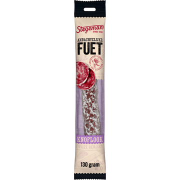 Stegeman Fuet Knoflook Basilicum 130 g