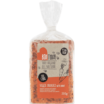 BioToday Groente Crackers met Wortel 200 g