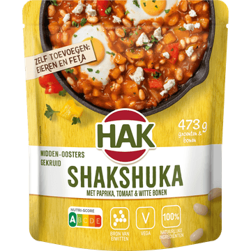 Hak Shakshuka met Paprika, Tomaat & Witte Bonen 550 g