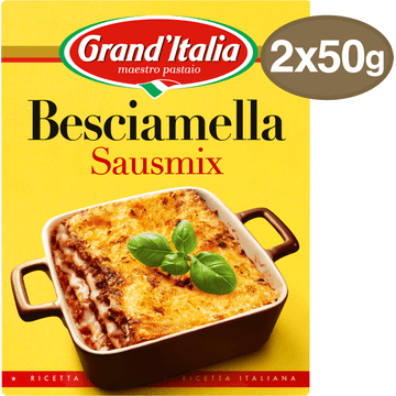 Grand'Italia Besciamella Sausmix voor lasagne 2 x 50 g