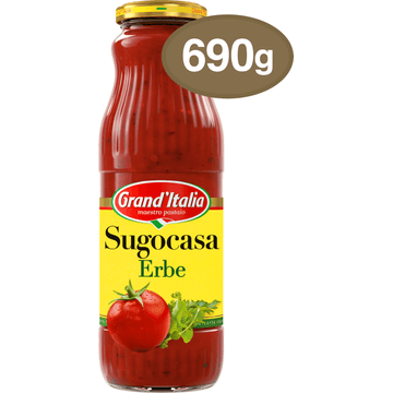 Grand'Italia Sugocasa Erbe met kruiden Pastasaus 690 g