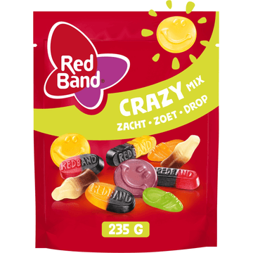 Red Band Crazy Mix Zacht Zoet Drop 235 g