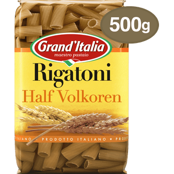 Grand'Italia Rigatoni Half Volkoren 500 g