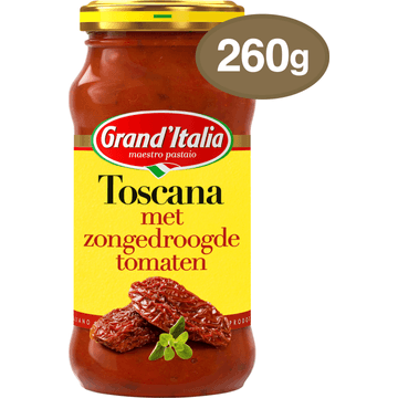 Grand'Italia Toscana met Zongedroogde Tomaat Pastasaus 260g