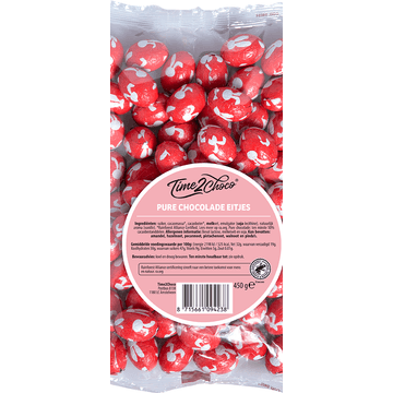 Time2Choco Pure Chocolade Eitjes 450 g