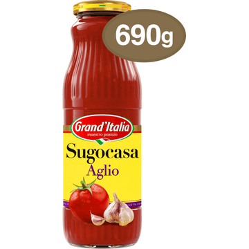 Grand'Italia Sugocasa Aglio met Knoflook 690 g