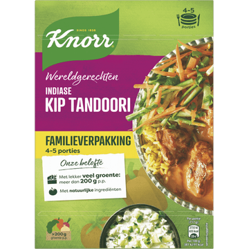 Knorr Wereldgerechten Tandoori XXL Indiase Kip 493 g