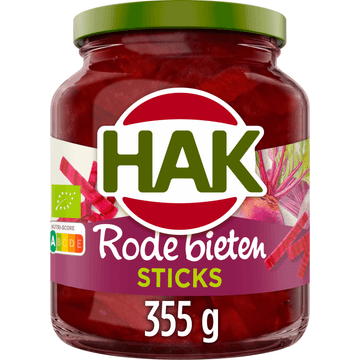 Hak Rode Bieten Sticks Bio 355 g