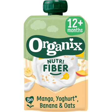Organix Knijpfruit Mango, Yoghurt, Banaan & Haver