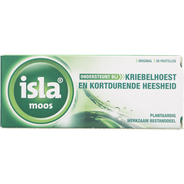 Isla Moos Keelpastilles 30 Stuks