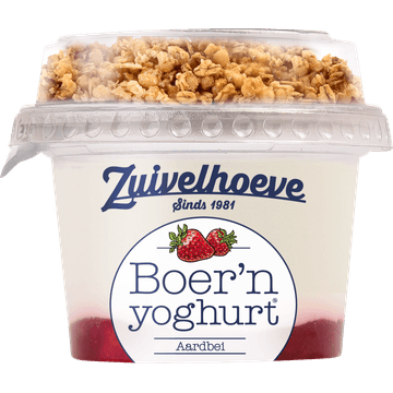 Zuivelhoeve Boer'n yoghurt® Aardbei & Muesli 170 g
