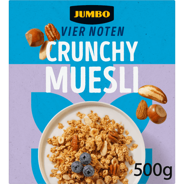 Jumbo Muesli Vier Noten 500 g
