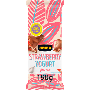 Jumbo Melkchocolade Aardbei-Yoghurt Smaak 190 g