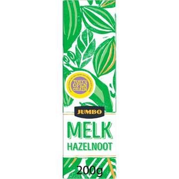 Jumbo Melkchocolade Hazelnoot 200 g