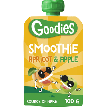 Goodies Knijpfruit Smoothie Abrikoos & Appel 100 g
