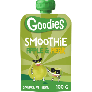 Goodies Knijpfruit Smoothie Appel & Peer 100 g