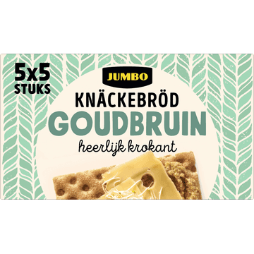 Jumbo Knäckebröd Goudbruin Heerlijk Krokant 5 x 5 Stuks