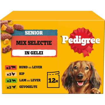 Pedigree Senior Mix Selectie in Gelei 12 x 100 g
