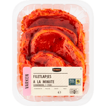 Jumbo Filetlapjes a la Minute Varken Gemarineerd 5 Stuks
