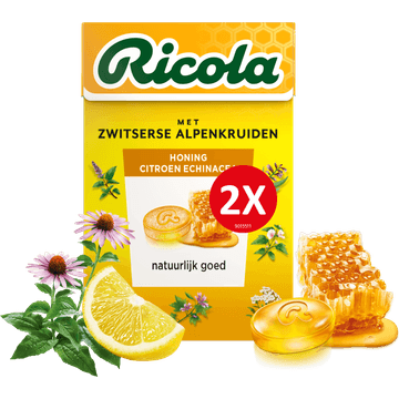 Ricola Honing Citroen Echinacea Duopack 2x50g