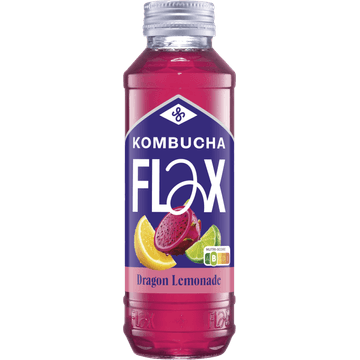 Kombucha Flax Dragon Lemonade Koolzuurhoudende Groene Thee 330 ml