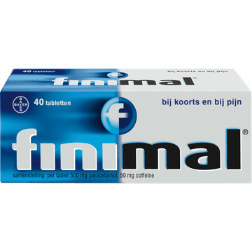 Finimal Tabletten 500 mg Paracetamol, 50 mg Coffeïne 40 Stuks