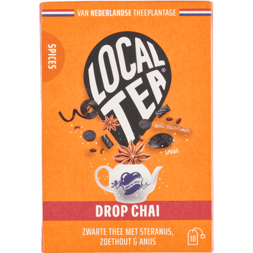 Localtea Drop Chai Zwarte Thee met Steranijs, Zoethout & Anijs 18 x 1,5 g