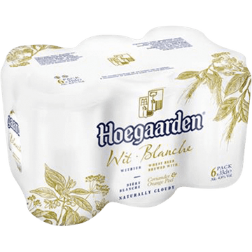 Hoegaarden Witbier Coriander & Orange Peel Blikken 6 x 33 cl