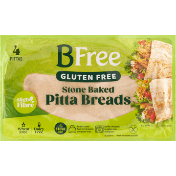 BFree Gluten Free Stone Baked Pitta Breads 4 Stuks 220 g