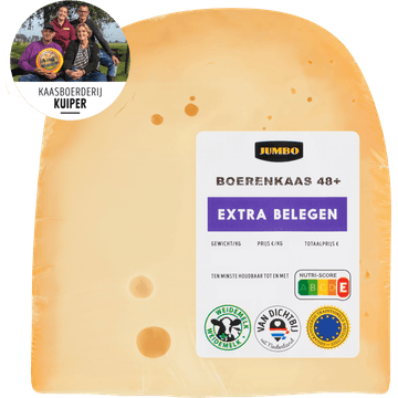 Jumbo Boerenkaas 48+ Extra Belegen Stuk ca. 419 g
