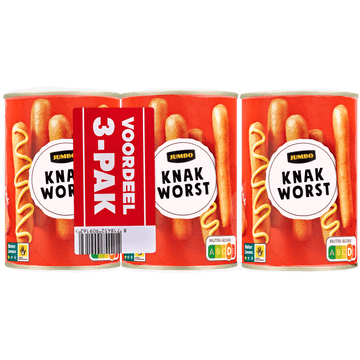 Jumbo Knakworst 3 x 10 Stuks