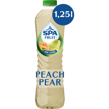 SPA FRUIT Niet-Bruisende Fruitige Frisdrank Peach Pear 1,25 L