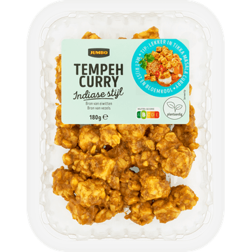 Jumbo Tempeh Curry Indiase Stijl 180 g
