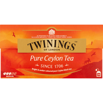 Twinings of London Pure Ceylon Tea 25 x 2 g