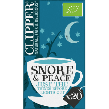 Clipper Snore & Peace Organic Chamomile, Lemon Balm & Lavender Infusion 20 Stuks 30 g