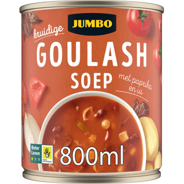 Jumbo Goulashsoep met Paprika en Ui 800ML