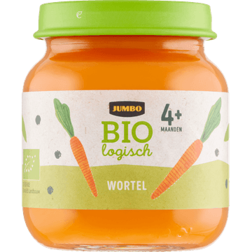 Jumbo Babyvoeding Biologisch Wortel 4+ Maanden 125 g