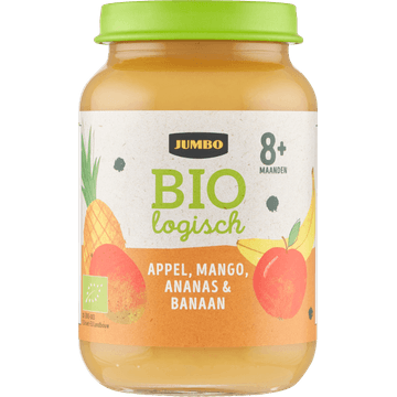Jumbo Babyvoeding Biologisch Appel, Mango, Ananas & Banaan 8+ Maanden 190 g