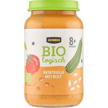 Jumbo Babyvoeding Biologisch Ratatouille met Rijst 8+ Maanden 220 g