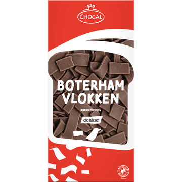 Chogal Boterhamvlokken donker 300g