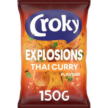 Croky Chips Explosions Thai Curry 150g