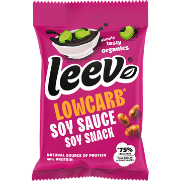 Leev® bio LOWCARB soy snack soy sauce 45g