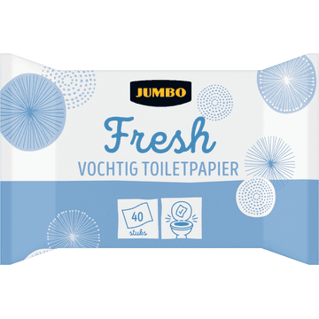 Jumbo Fresh Vochtig Toiletpapier 40 Stuks