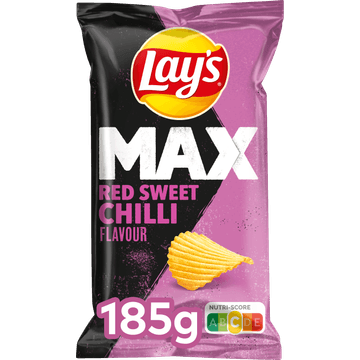 Lay's Max Ribbel Chips Red Sweet Chilli 185 gr