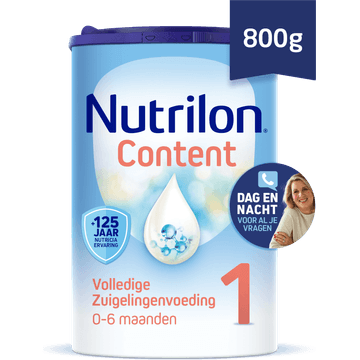 Nutrilon Content 1 Volledige Zuigelingenvoeding - Baby 0-6 Maanden 800g