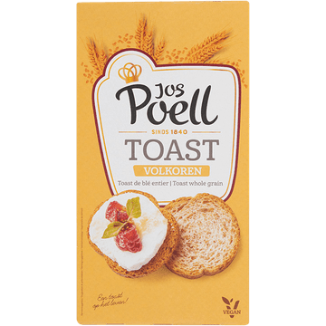 Jos Poell Toast Volkoren 90 g