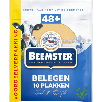 Beemster Belegen Kaas 48+ Voordeelverpakking 10 Plakken