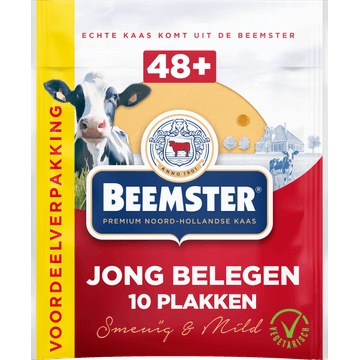 Beemster Jong Belegen Plakken Voordeelverpakking 250 g